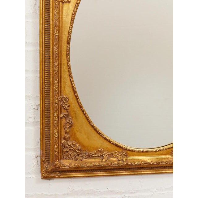 Framed Gold Gilded Vintage Mirror Circle For Sale - Image 4 of 7