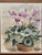Ada, Still Life with Pink Flowers, 1986, Oil on Canvas, Framed For Sale - Image 4 of 18