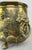 Metal Vintage Brass Footed Planter with Floral Lion Handles For Sale - Image 7 of 18
