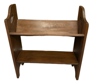 Antique Mission Oak Arts & Crafts 2-Tier Book Stand or Trough