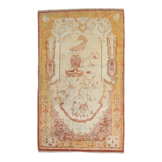 Antique Zabihi Collection Angora Oushak Rug - 3'8" x 5'8" For Sale
