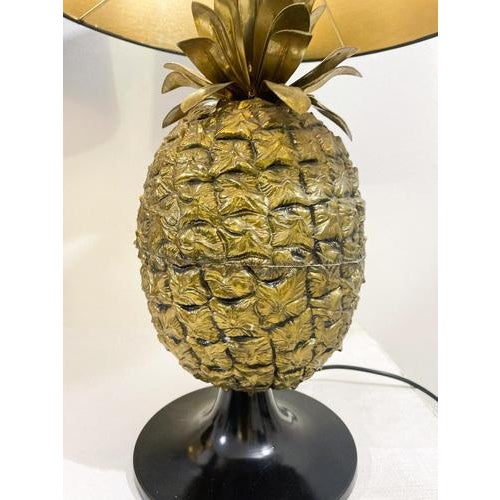 Brass Pineapple Table Lamps, Set of 2 For Sale - Image 3 of 9