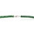 Gemstone Estate 60 Ct Natural Green Onyx Beads Single Strand Necklace With Silver Clasp, 16 Inch For Sale - Image 7 of 15