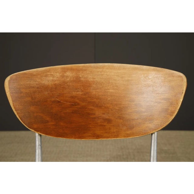 Metal Set of Six Shelby Williams 'Gazelle' Sculptural Aluminum Side Chairs, 1960s For Sale - Image 7 of 18