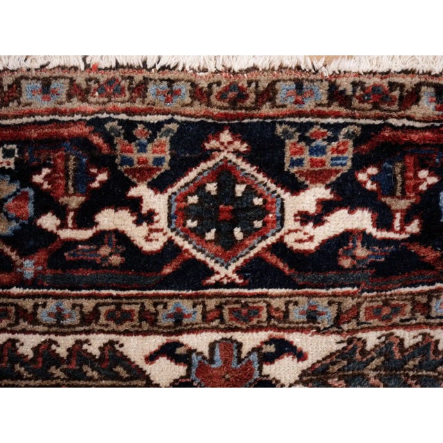 2000 - 2009 Middle Eastern Square Heriz Rug For Sale - Image 5 of 10