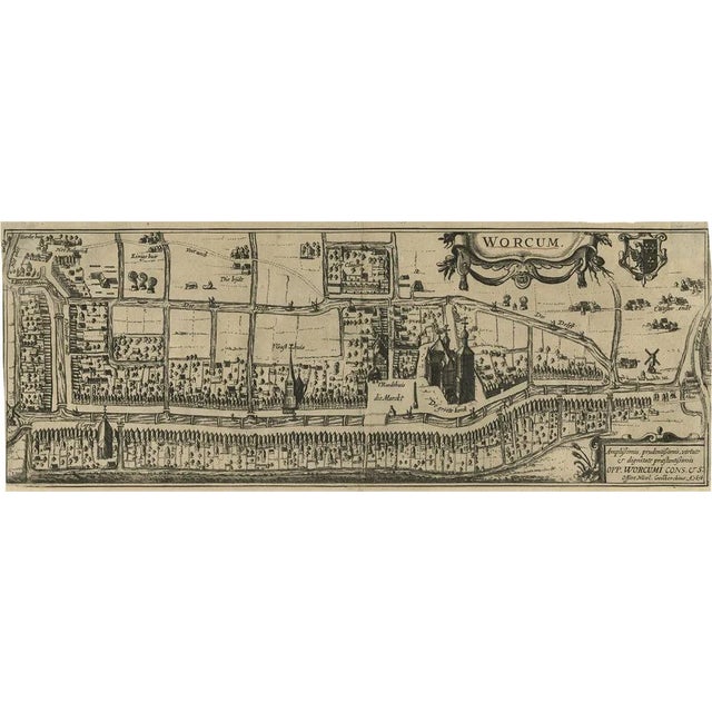 Original View of the City of Workum, 1616 For Sale