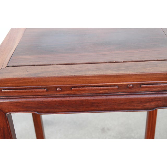 Pair of Ming Style Asian End Tables For Sale - Image 4 of 10