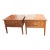 Mid 20th Century Modern One Drawer Walnut Side Tables, a Pair For Sale