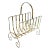 1960s Vintage French Brass Magazine Rack For Sale
