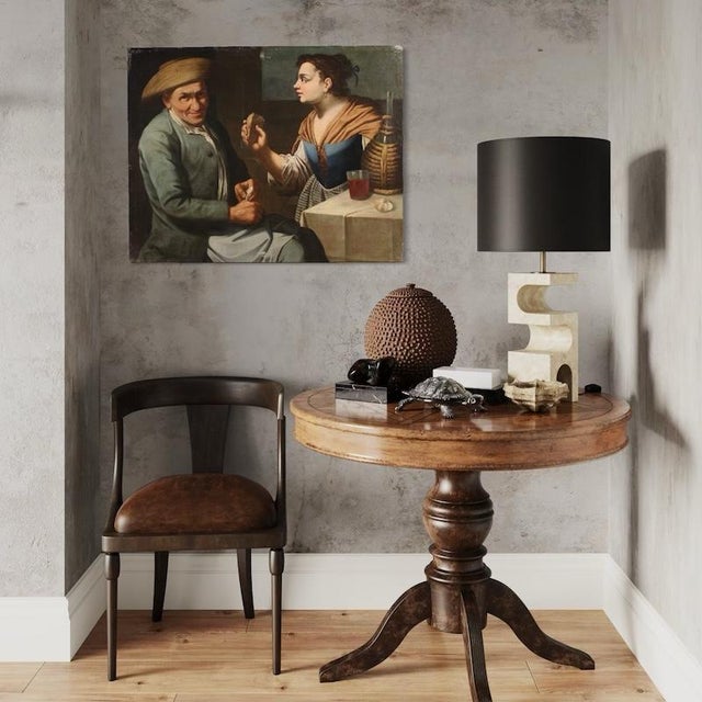 17th Century Lombard School Artist, Figurative Composition, 1670, Oil Painting on Canvas For Sale - Image 5 of 14