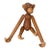 Vintage Teak Wood Articulated Toy Monkey From Denmark For Sale
