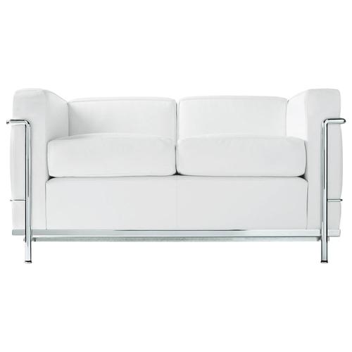 LC2 Two-Seat Sofa by Le Corbusier, Pierre Jeanneret and Charlotte Perriand for Cassina For Sale - Image 6 of 9