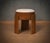 Art Deco Round Ottoman in Ash and White Boucle, 1990 For Sale - Image 9 of 10