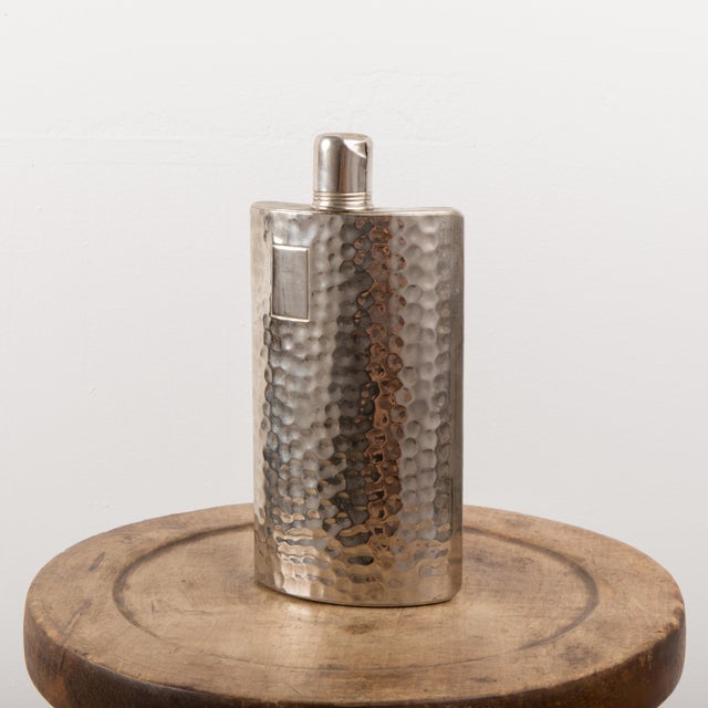 1960s 1960s West German Made Hammered Flask For Sale - Image 5 of 7