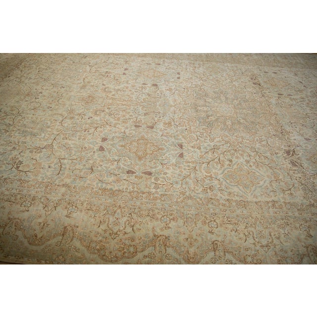 Vintage Distressed Kerman Carpet - 9'8" x 16'11" For Sale - Image 11 of 15