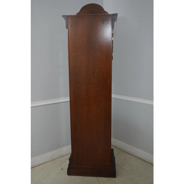 Sligh Model 818 Inlaid Mahogany Grandfather Clock For Sale - Image 10 of 12