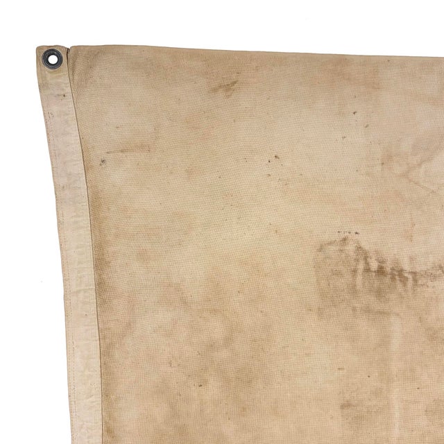 American Large Vintage Cotton American Minuteman Flag With Fully Sewn Detail For Sale - Image 3 of 7