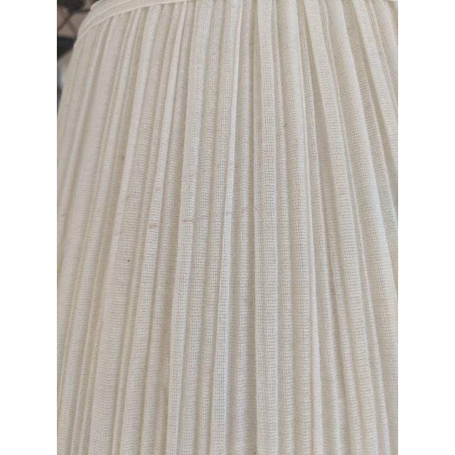 Vintage Earthenware Pottery Botanical Lavendar Table Lamp W/ Lampshade For Sale - Image 15 of 18