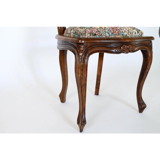 Early 20th Century Vintage Italian Double Caned Side Chair For Sale - Image 5 of 13