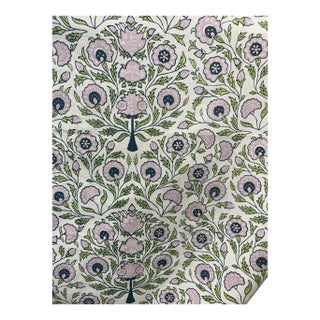 Quadrille Kalamkari Floral, Lavender Fabric - 4 Yards For Sale