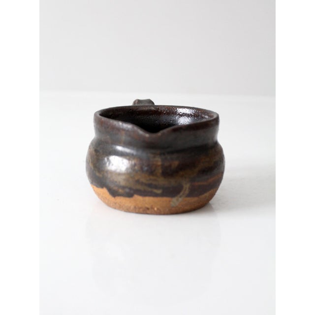 Contemporary Vintage Studio Pottery Creamer For Sale - Image 3 of 11