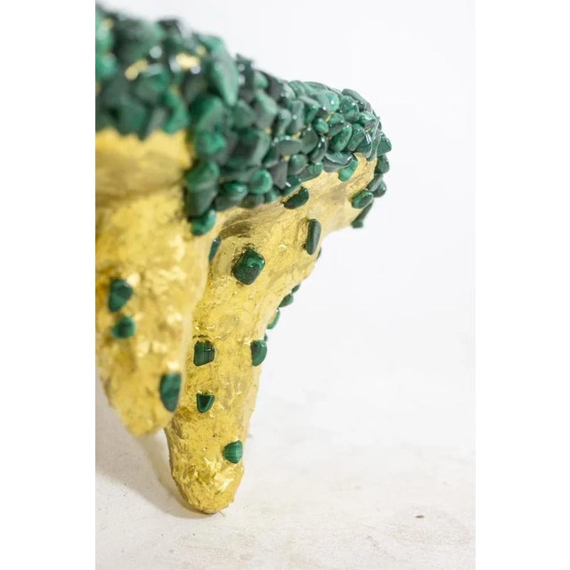 Malachite Console Decorated with Stalactites For Sale - Image 6 of 11