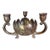 Vintage Leonard Silver Plate Lotus Candelabra With Removable Flower Frog For Sale