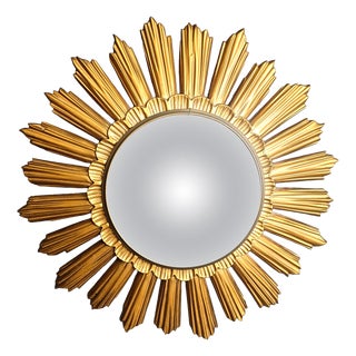 Vintage Resin Sunburst Mirror, 1960s For Sale