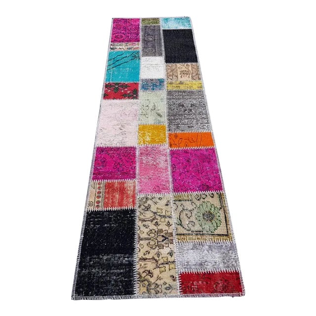 Vintage Anatolian Oushak Runner Rug For Sale