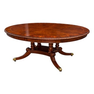 Henredon Neoclassical Mahogany Extension Dining Table For Sale