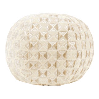Scalamandre 12" Ball Parlor Velvet Ball Pillow in Nougat For Sale