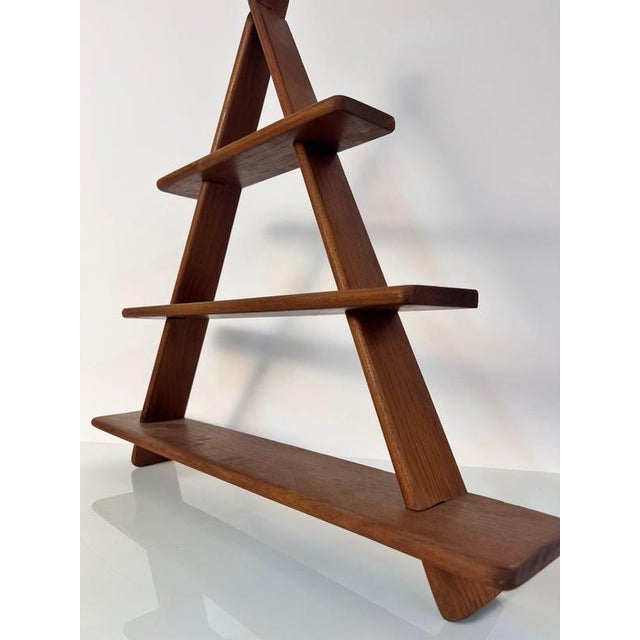 Vintage Triangle Wall Shelf, Denmark For Sale - Image 3 of 9