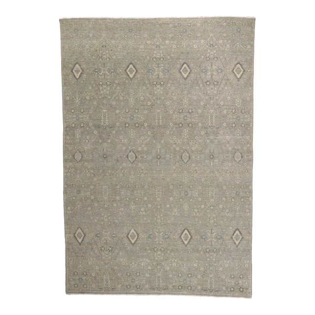 Modern Style Distressed Rug - 09'04 X 13'09 For Sale