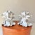 Late 20th Century Italian Porcelain Lotus Flowers: A Pair For Sale In Charleston - Image 6 of 9
