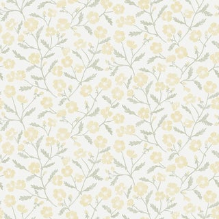 Sample - Boråstapeter Mira Wallpaper in Yellow For Sale