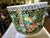 Asian Antique Late Qing / Republic Period Chinese Famille Noire Porcelain Jardinière. Hand Painted. Medium Size. For Sale - Image 3 of 12