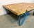 Mid-Century Modern Industrial Blue Coffee Table Cart, 1960s For Sale - Image 3 of 12