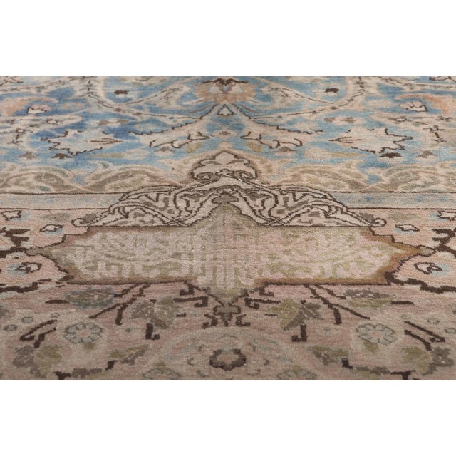 Mid 20th Century Mid 20th Century Vintage Persian Kashan Kashmar Rug, 09'09 X 12'02 For Sale - Image 5 of 9