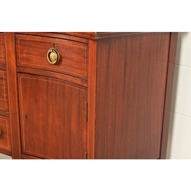 Baker Furniture Style Federal Inlaid Mahogany Sideboard Credenza For Sale - Image 11 of 16