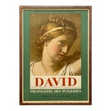 Jacques Louis David Vintage 1948 Neoclassical Mourlot Fine Art Lithograph Print Framed Art Deco Paris Exhibition Poster " Les Sabines " 1799 For Sale