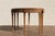 Antique 1920s Neoclassical Carved Fruitwood Demi-Lune Console Tables - Pair For Sale - Image 13 of 18