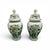 Vintage Chinoiserie Porcelain Green Botanical Ginger Jars- A Pair For Sale - Image 12 of 14