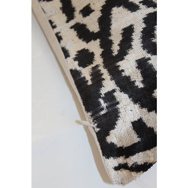2020s Contemporary Velvet Ikat Bohemian Throw Pillow For Sale - Image 5 of 12