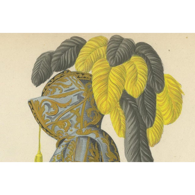 Knight in Full Tournament Armor, 1842, Paper For Sale - Image 6 of 8