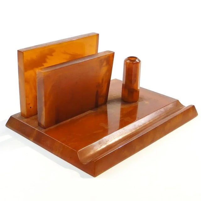 Art Deco Bakelite Writing Tool, Poland, 1950s For Sale - Image 10 of 10