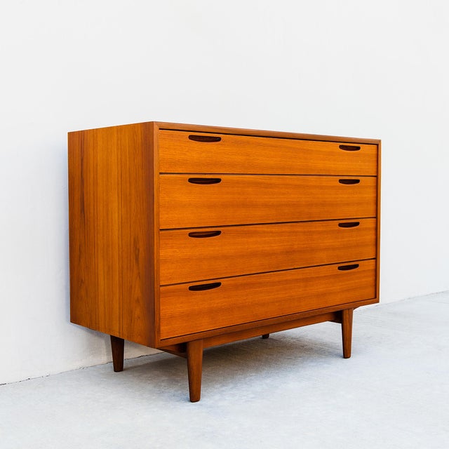 1960s 1960s Restored Ib Kofod-Larsen Danish Modern Teak Chest of Drawers by Brande Mobelfabrik For Sale - Image 5 of 16