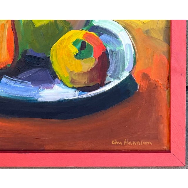 1990s Vintage William B Hannum Still Life With Pears For Sale - Image 5 of 8