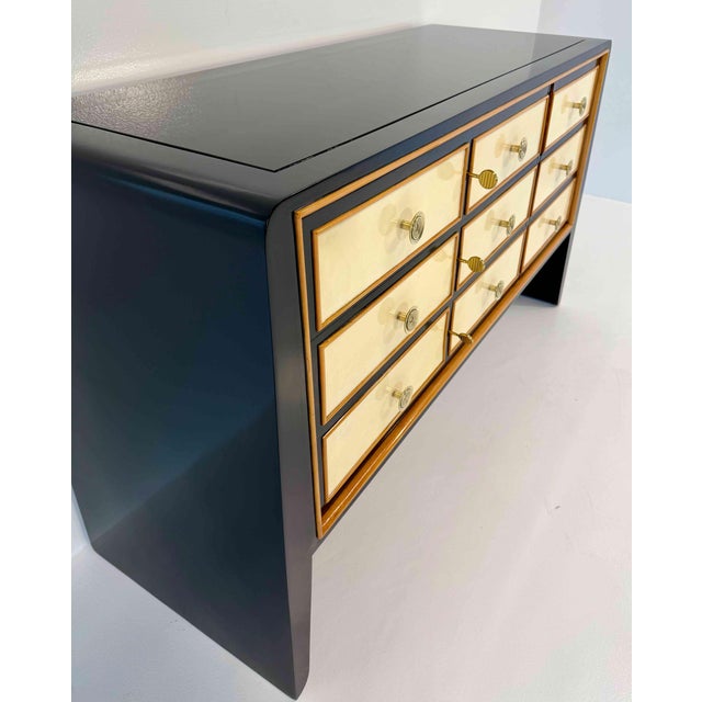 Beige Italian Art Deco Dressor Set and Nightstands by Paolo Buffa, 1940s, Set of 3 For Sale - Image 8 of 15