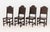 Set of Eight Jacobean Carved Oak Dining Chairs For Sale - Image 4 of 16