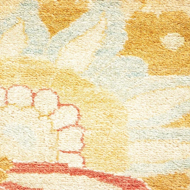 Traditional Mogul Collection Hand-Knotted Area Rug - Ivory 8' 3" x 10' 4" For Sale - Image 3 of 4